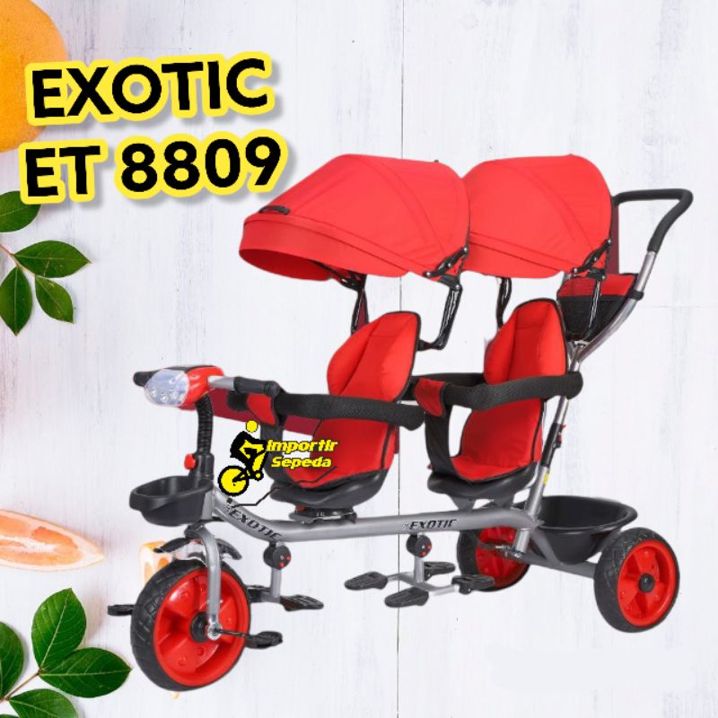SEPEDA ANAK KEMBAR RODA 3 TRICYCLE PACIFIC EXOTIC ET 8809