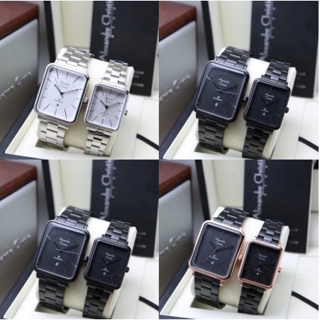 Original Jam tangan pasangan Alexandre christie AC 8662/ ac8662/ 8662 tali stainless