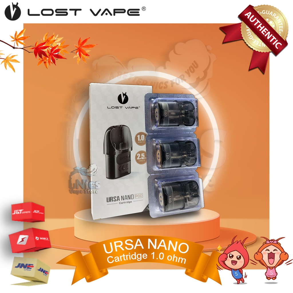 cartridge lost vape ursa nano dan ursa baby 1 0 ohm   pod katrid atomizer 1 0     authentic by lostv