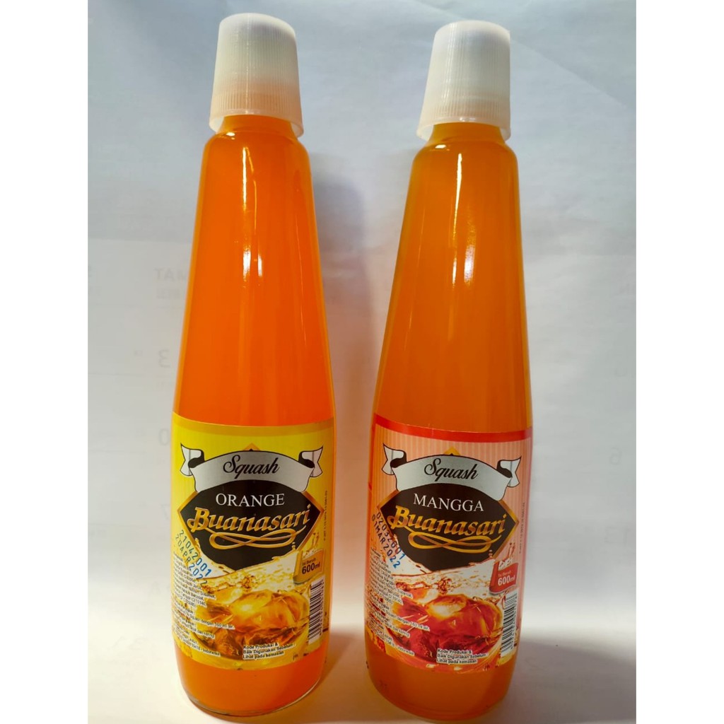 

Sirup Buana Sari bundling rasa Orange Squash dan Mangga Squash