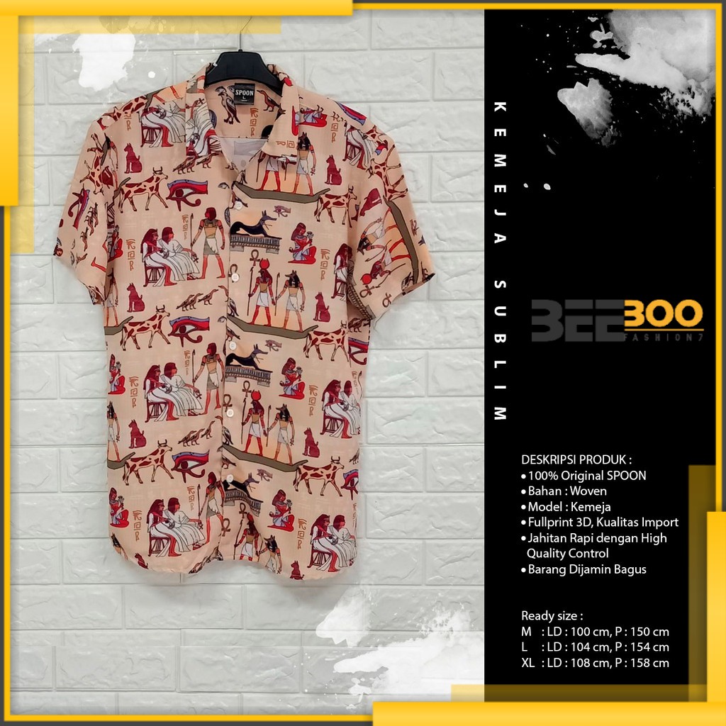 [BEEBOO] KEMEJA PRINTING 3D SUBLIM PRIA/WANITA EGYPT