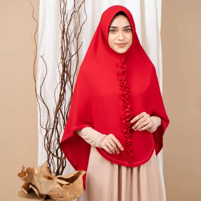 [ORIGINAL ALSHA] Jilbab Khimar Alsha List Bordir Rempel