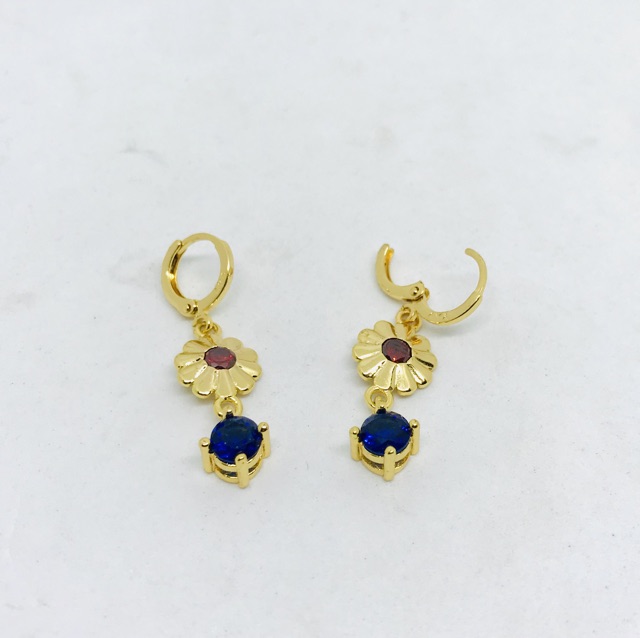 Anting wanita //antjng permata susun //perhiasan wanita //anting