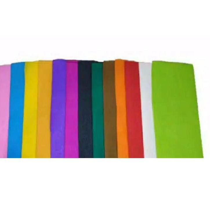 

Model Baru Kertas Krep Warna Crepe Paper Panjang Grosir 25 pcs !!
