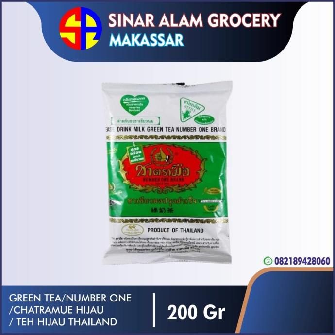

[COD] GREEN TEA/NUMBER ONE/CHATRAMUE HIJAU 200g/TEH HIJAU THAILAND 200g [COD]