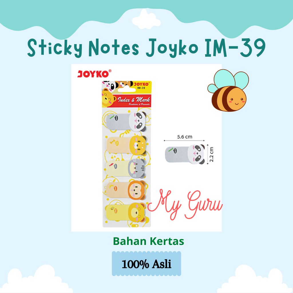 

[SET] JOYKO INDEX & MARK PENANDA PEMBATAS MEMO STICKY NOTES IM-39 (KERTAS)