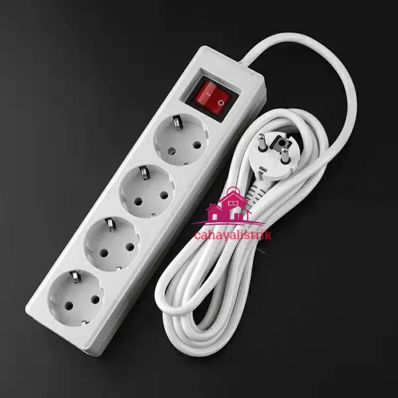 STOP KONTAK 3 4 5 LUBANG PANJANG 5M KABEL STOP KONTAK KABEL colokan listrik good bagus