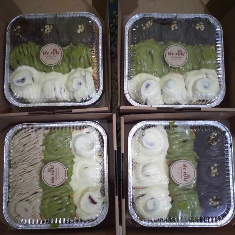

Idderoti Cinnamon Roll Isi 9 Ukuran 20x20 Topping 3 Varian