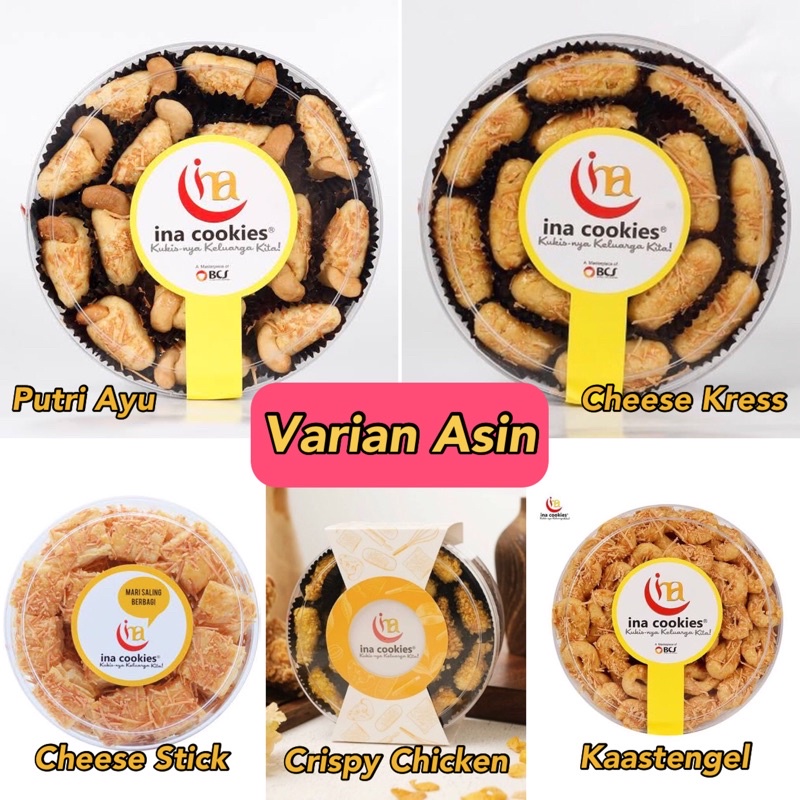 

Kue Kering Ina Cookies Toples Reguler - Varian Asin