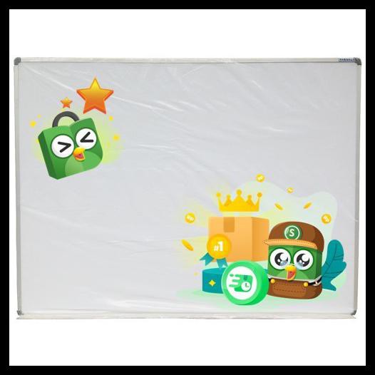 

Papan Tulis Whiteboard Kantor Besar Magnet Gantung Sakana 120 X 90 Cm - Sakana