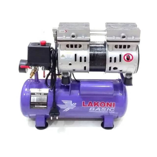 Mesin Kompresor Angin Oilless silent 3/4 HP Lakoni Basic 9S -550watt