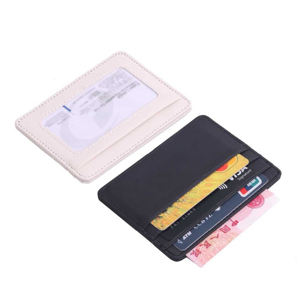 Bergaransi ! TRASSORY Dompet Kartu Bahan Kulit ID Card Holder Slim Design - 1003