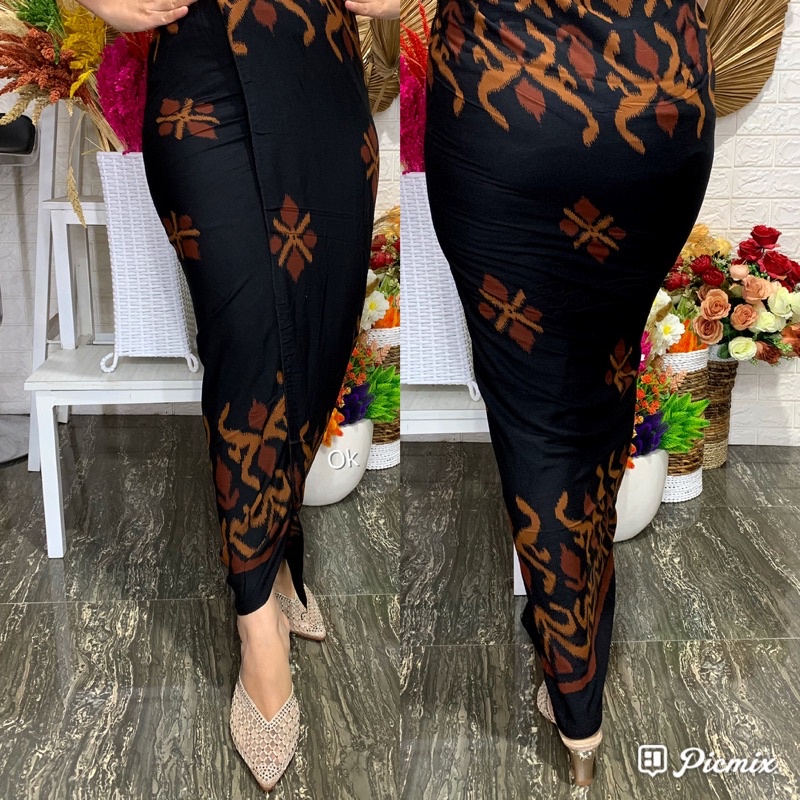 kamen lembaran Rayon motif endek