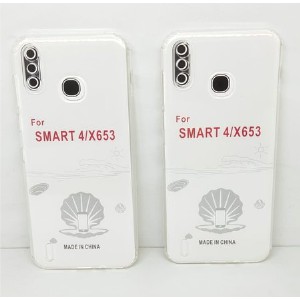 Soft Case Clear HD with Protector Camera Infinix Smart 4 X653 6.6 inchi TPU Silicon Transparan