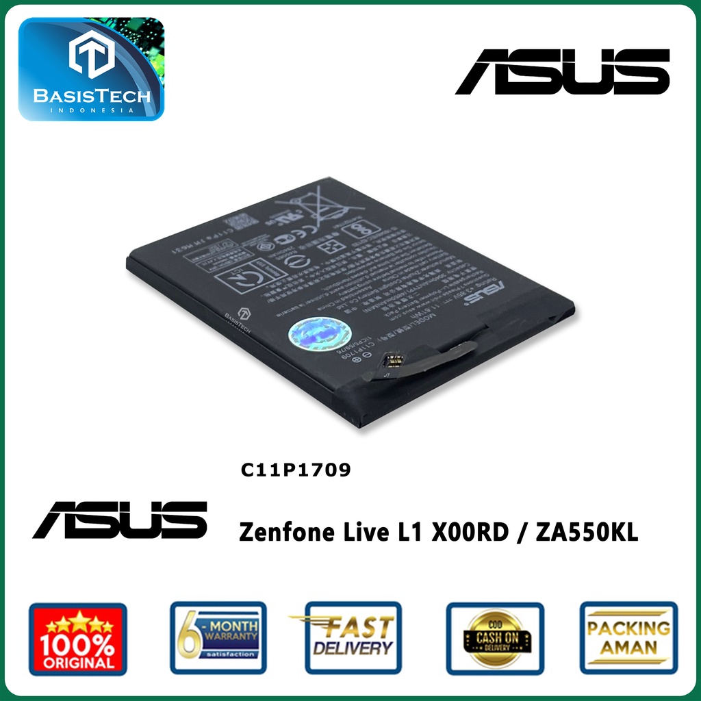 BATERAI ASUS ZENFONE LIVE L1 X00RD ZA550KL C11P1709 - ORI