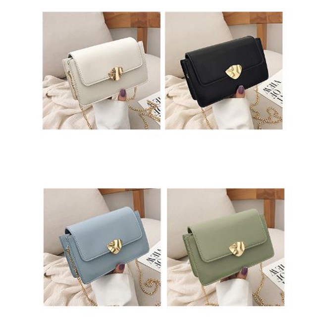 Tas Selempang Wanita Tas Pesta Bahan Kulit Sintetis Korean Fashion Style Slingbag France Retro Motif