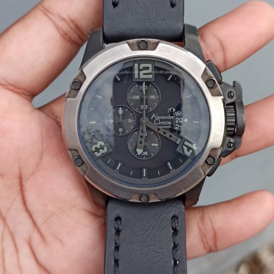 Preloved Jam Tangan AC 6295 Strap Hitam