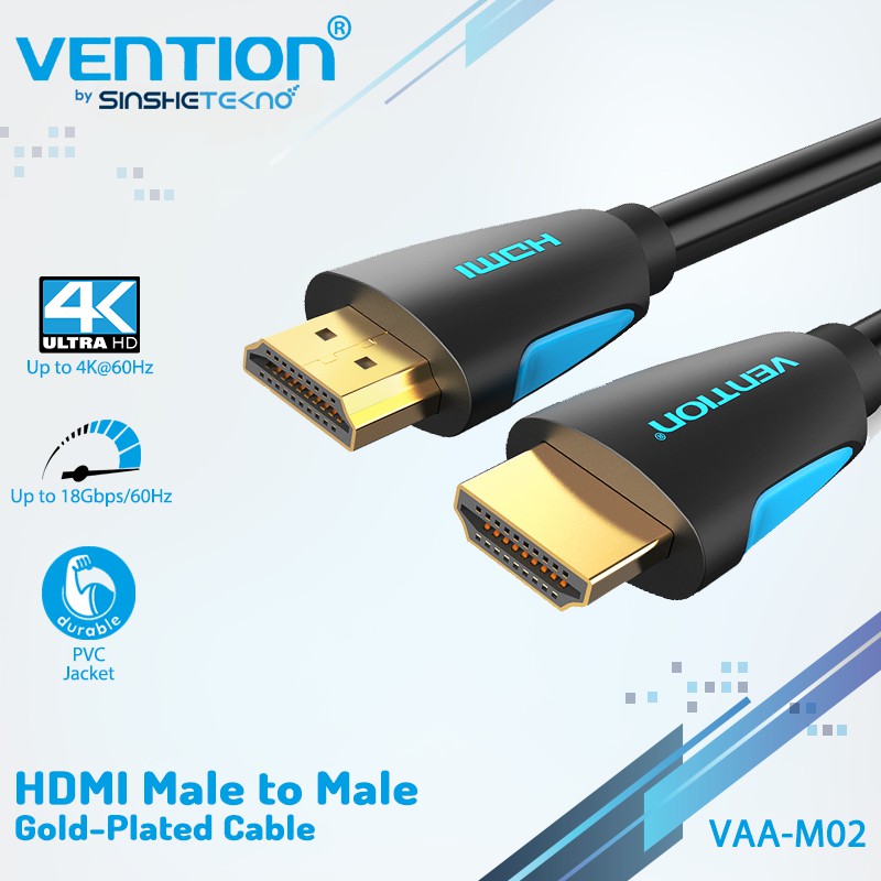 Kabel HDMI Vention M02 B02 V2 0 V1 4 4K Ultra HD Full HD HIGH Speed Cable Shopee Indonesia