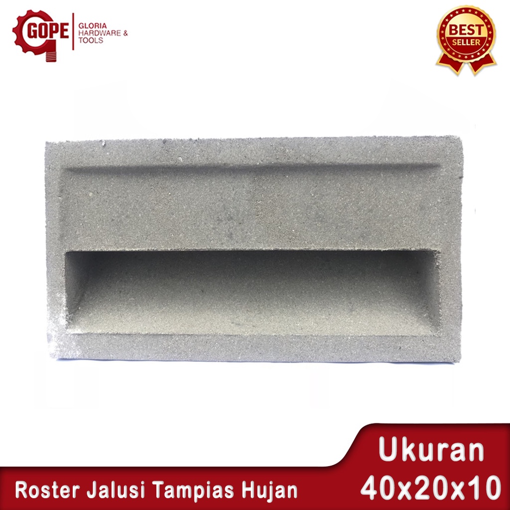 Jalusi Rooster Tampias Hujan - Ventilasi Bangunan Beton