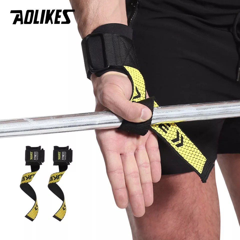 AOLIKES 7633 Heavy Lifting Wristband / Wrist Wrap Support - Deker Pelindung Pergelangan Tangan