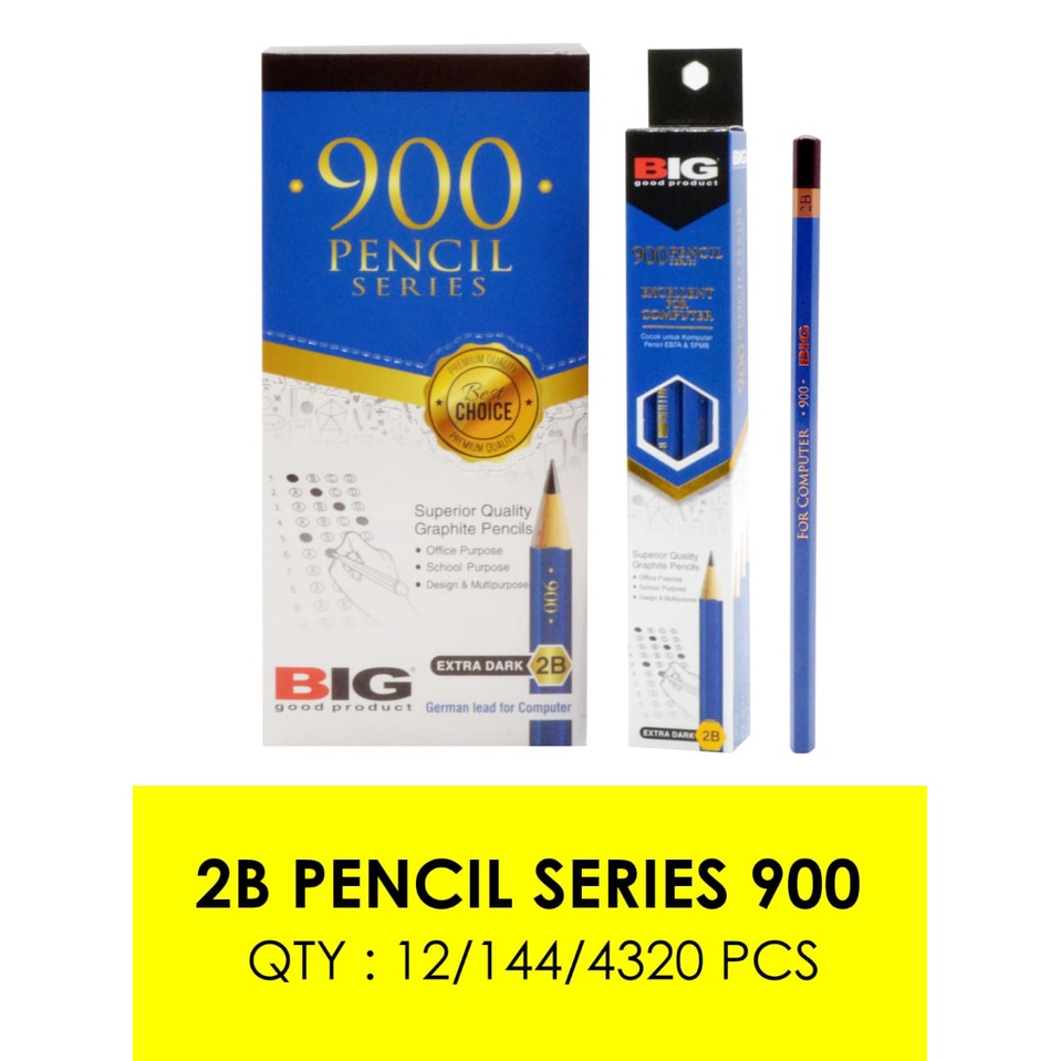 

PENSIL BIG 2B 900 @12PCS