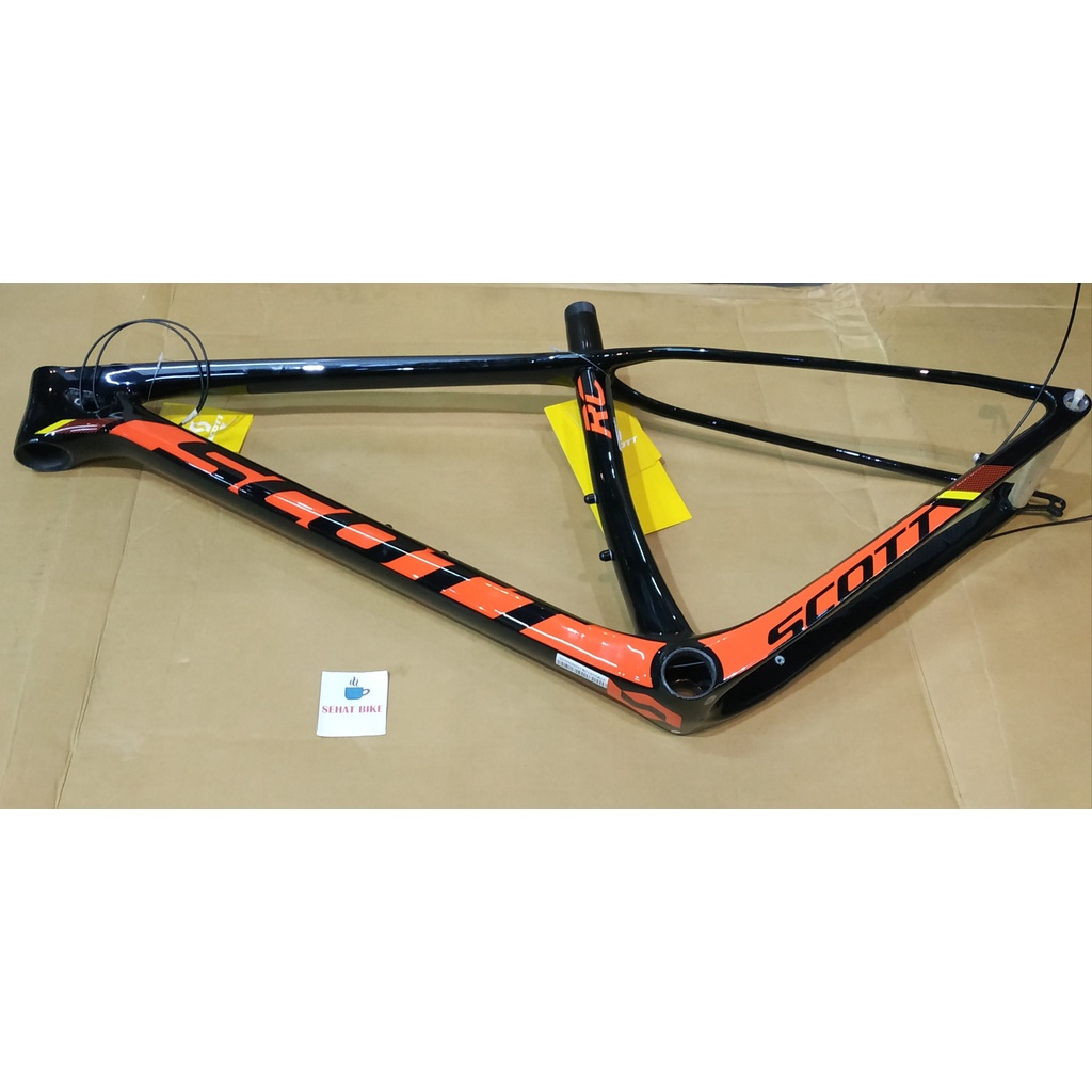 Frame Batang Sepeda Mtb Scott Scale 900 RC SL Black Orange Carbon Original