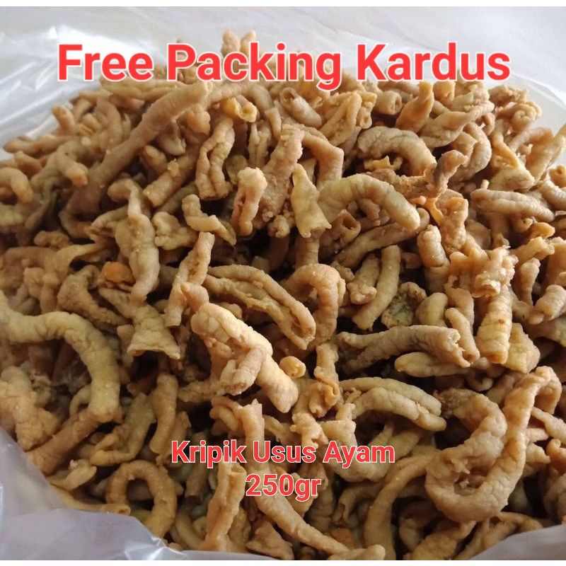 

Kripik Usus Ayam Gurih 250gram / Usus Crispy