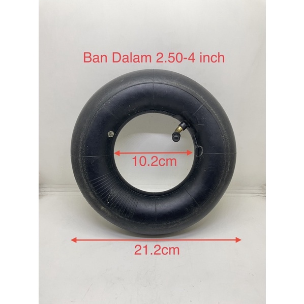 Ban Dalam 2.50 - 4 inch Pentil Bengkok Scooter - Goped - Universal