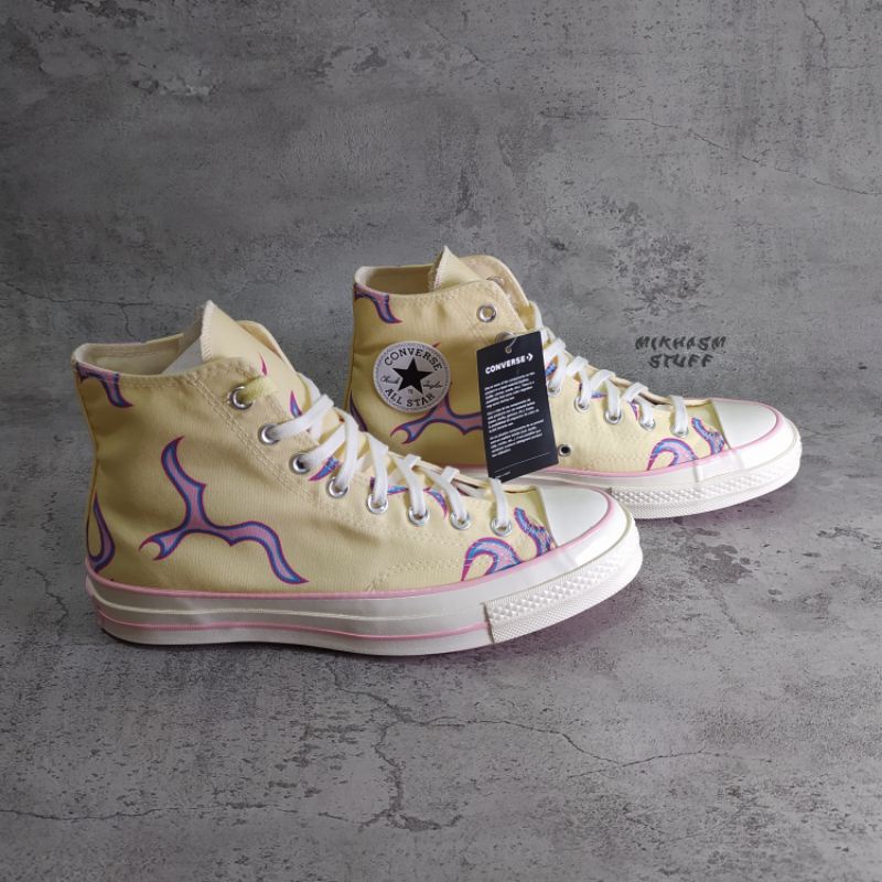 golf wang converse yellow flame