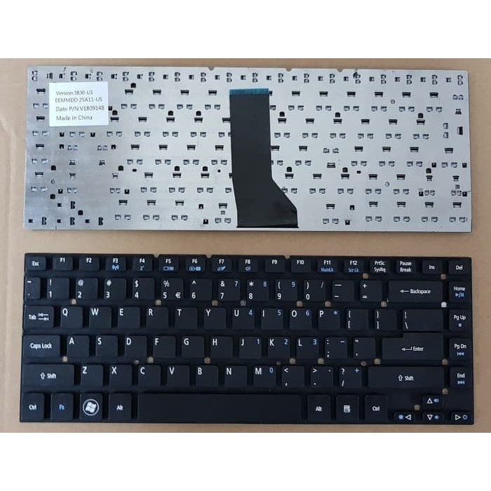 KEYBOARD LAPTOP ACER ASPIRE 3830, 4755, 4830, E1-410, E1-420 HITAM EXCLUSIVE