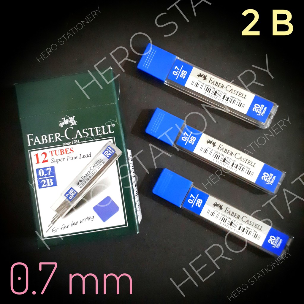 

Isi pensil mekanik faber-castell 0.7 mm . 12 tube