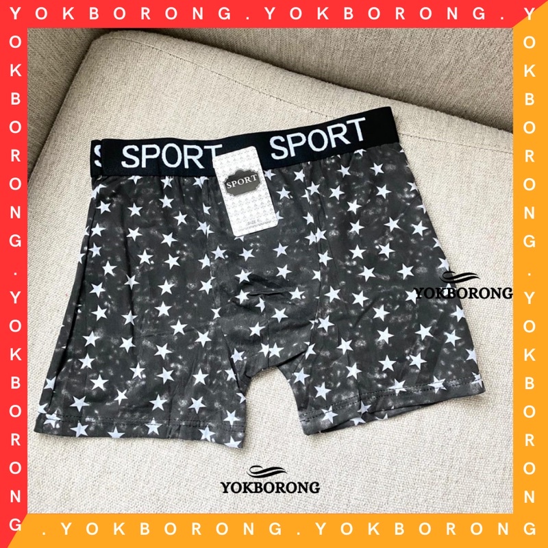CELANA DALAM PRIA BOXER / KOLOR SEMPAK COWOK KARET BAHAN BAGUS - STAR