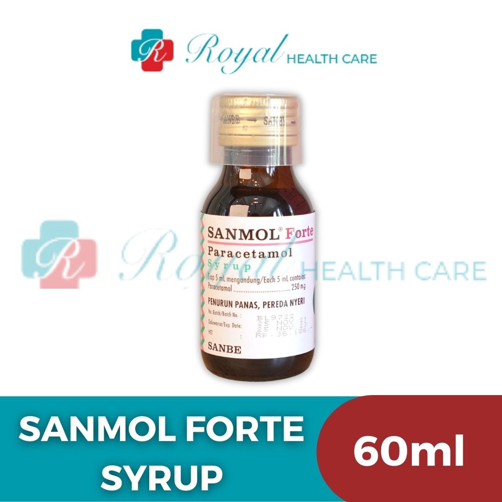 SANMOL SIRUP FORTE 60ML EFEKTIF MENURUNKAN PANAS