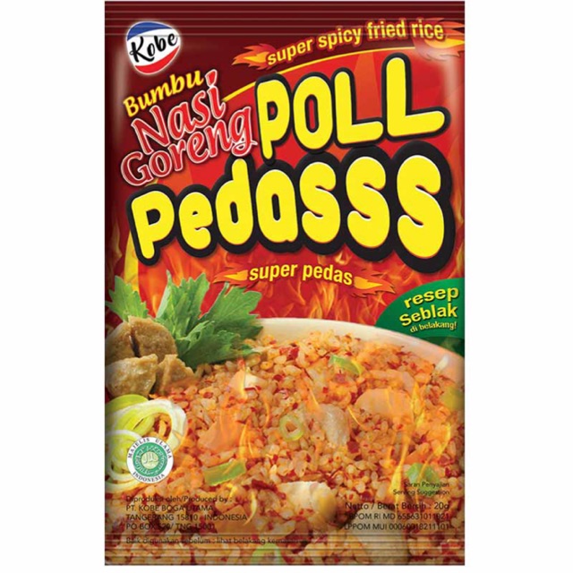 

KOBE BUMBU NASI GORENG SUPER PEDAS 20G