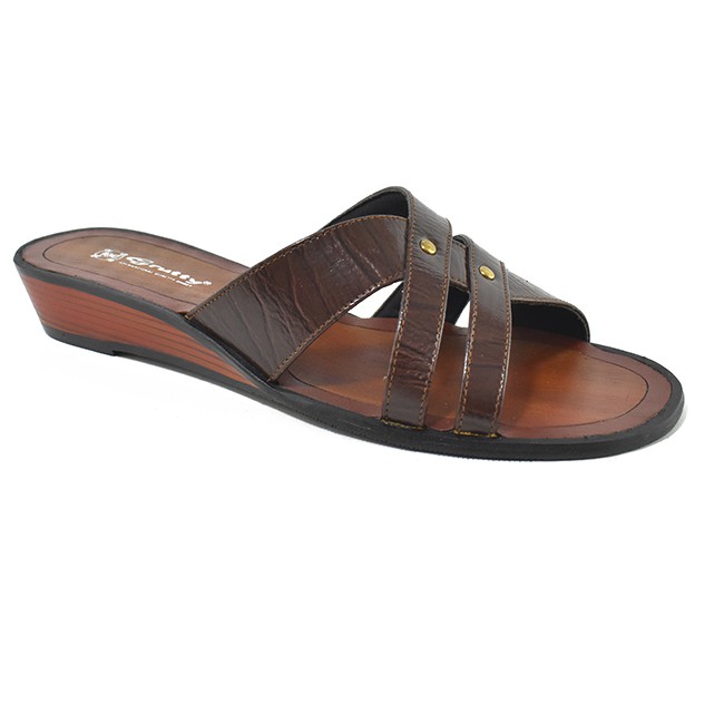 GRUTTY Sandal Wanita Kulit IN 092 Coklat