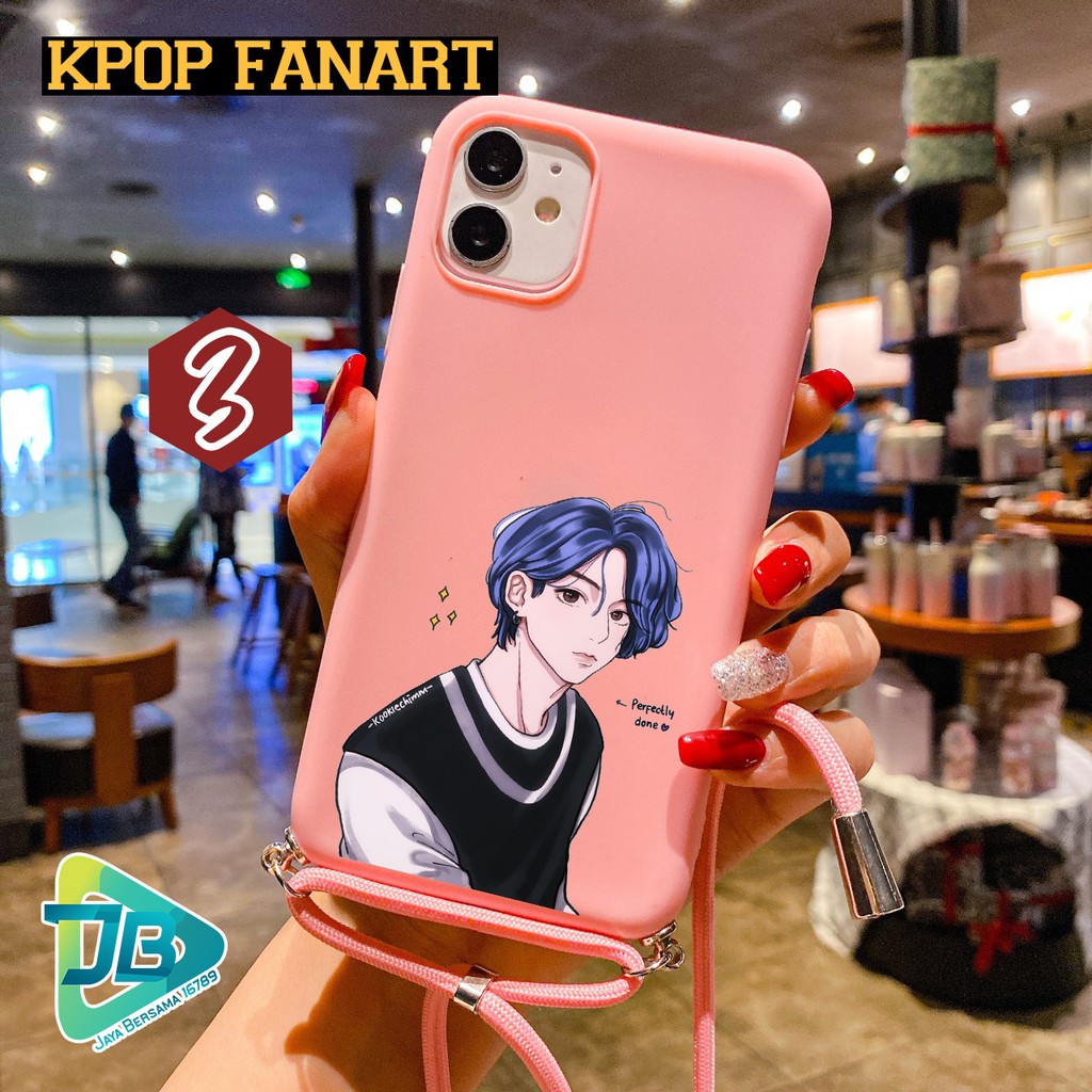 SOFTCASE SLINGCASE TALI LANYARD CANDY KPOP OPPO VIVO XIAOMI SAMSUNG REALME IPHONE ALL TYPE JB4658