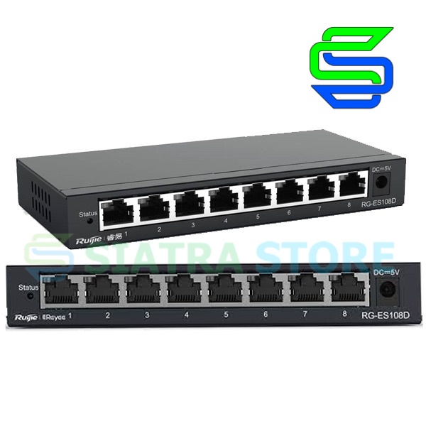 Ruijie RG-ES108D 8 Port 10/100 Metal Case Unmanaged Switches