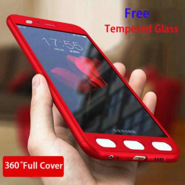 Cuci Guadng Xiaomi Mi A1 / Mi 5X Case Ipaky 360 Slim Hard Full Body Protection freeTempered Glass