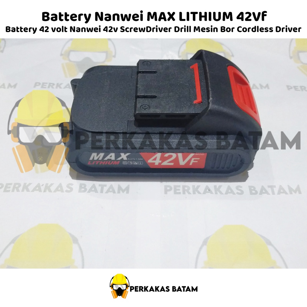 Battery 42 volt Nanwei 42v ScrewDriver Drill Mesin Bor Cordless Driver Baterai 42VF