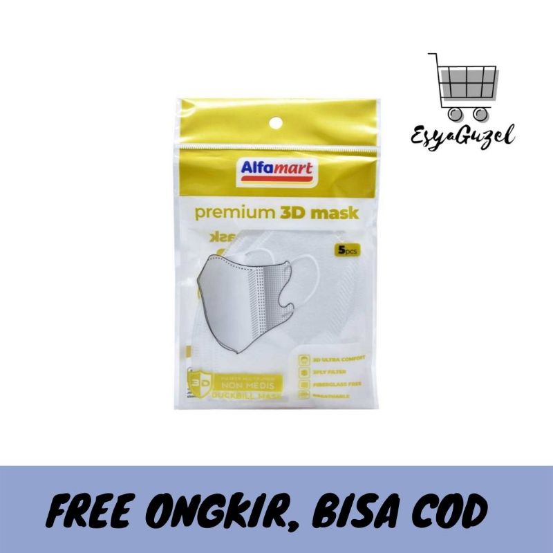 Masker Duckbill Premium 3D Alfamart 5pcs