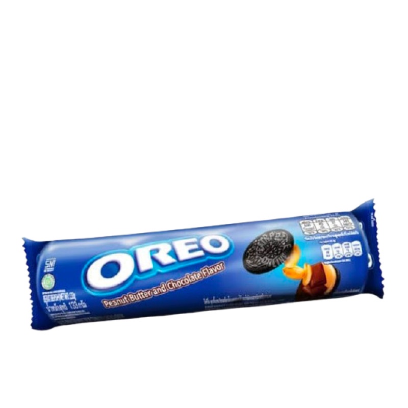 Promo Harga Oreo Biskuit Sandwich Peanut Butter and Chocolate 123 gr - Shopee