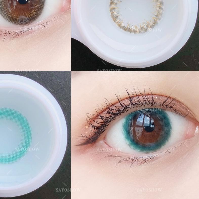 ✽ ✔️100% ORI SAYOSHOW RYKIEL Sepasang Softlens Brown Minus 14 mm ( NORMAL S/D-8.00) Contact Lens Sof