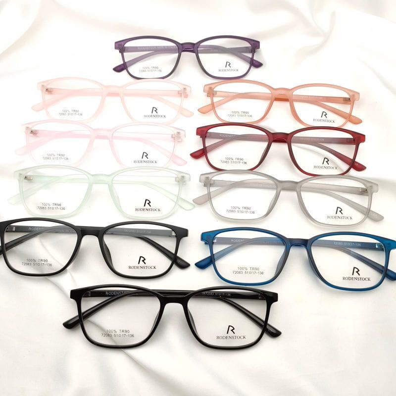 72083FRAME KACAMATA BAHAN LENTUR/FLEXIBLE semi karet tr 90