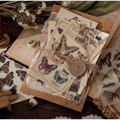 Multi Material Journal Kit - Vintage Retro Journaling Style (60pcs)