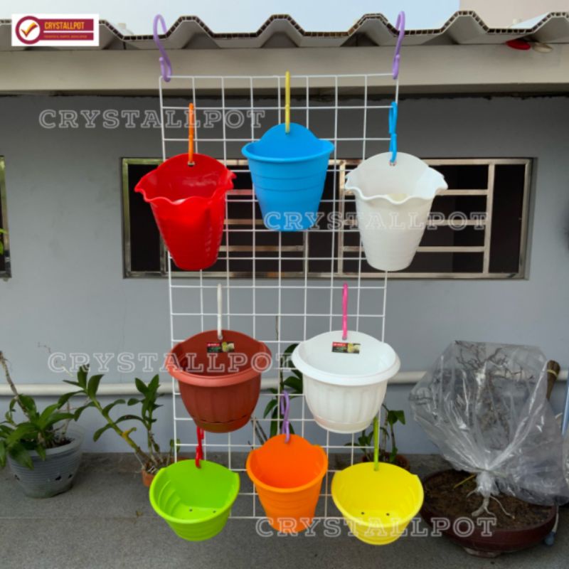gantungan NKT plastik kaitan pot bunga bentuk S bahan tebal - SATUAN