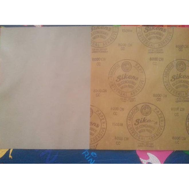 Amplas Sikens No.8000 / Grit 8000 Per Lembar Setara Grit 10000 Kode 1473