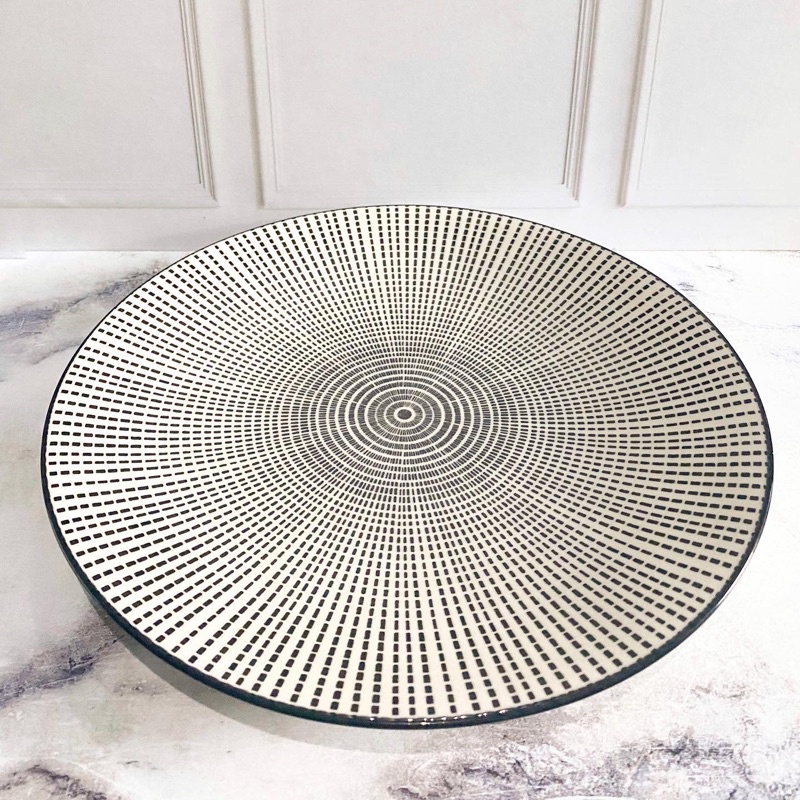 Piring Makan Keramik | Dinner Plate | Black Nordic