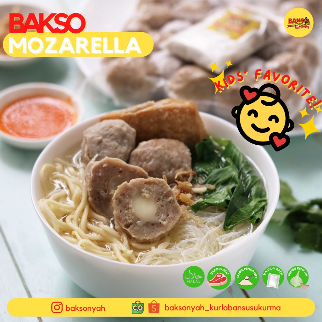 Jual Bakso Sapi Keju Frozen Homemade Dan Kuah Rempah 400 Gr 15 Butir