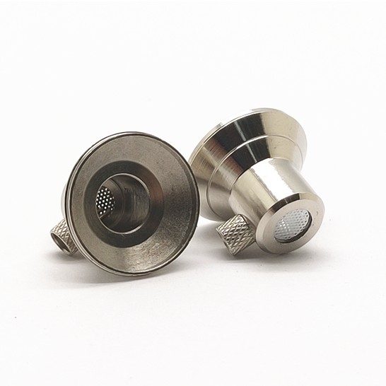 1pair DIY MMCX 15.4mm Silver earphone shell earbuds Earplug aluminum housing metal shell with MMCX socket