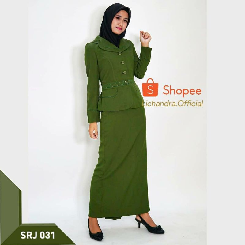 SETELAN Blazer dan Rok LICHANDRA / blazer seragam kerja PNS ASN Lichandra